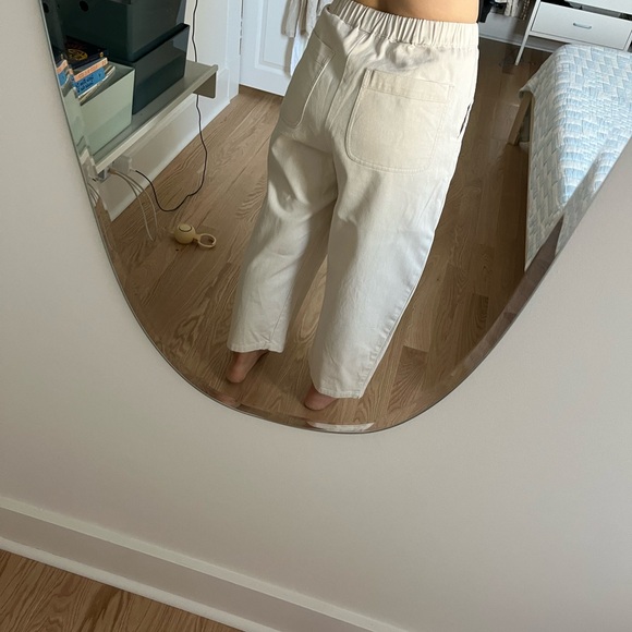 Micaela Greg Barrel Pant Cream size medium - Picture 7 of 9